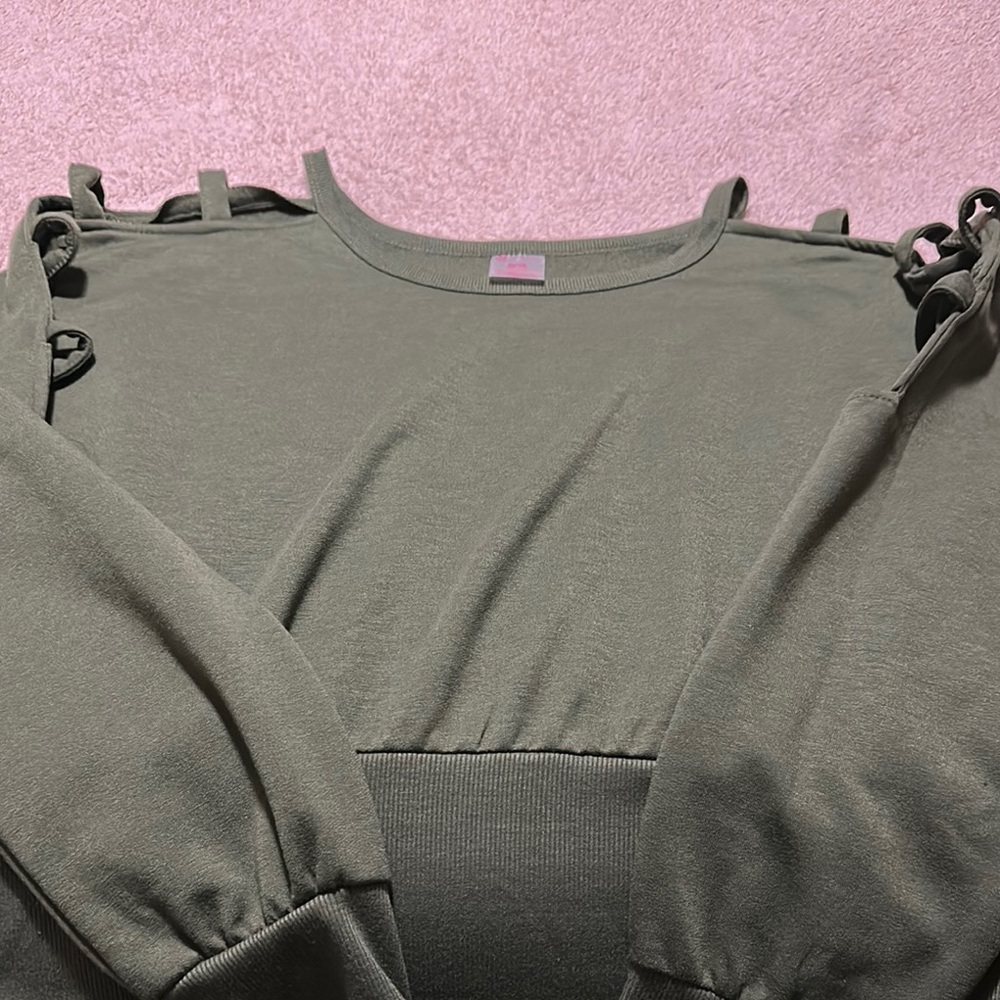 Olive Green Women's Top
